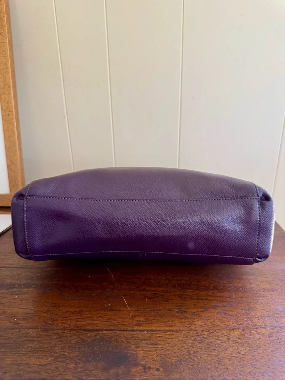Coach Christie Carryall Satchel – Purple Crossgrain Leather